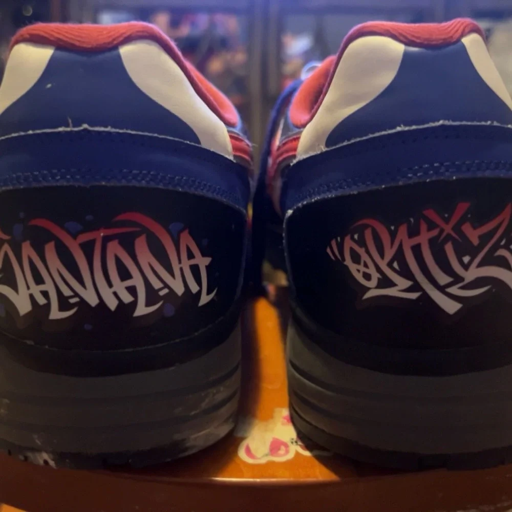 Diadora N.9002 Red, Black, and Blue Sneakers - Picture 4 of 8